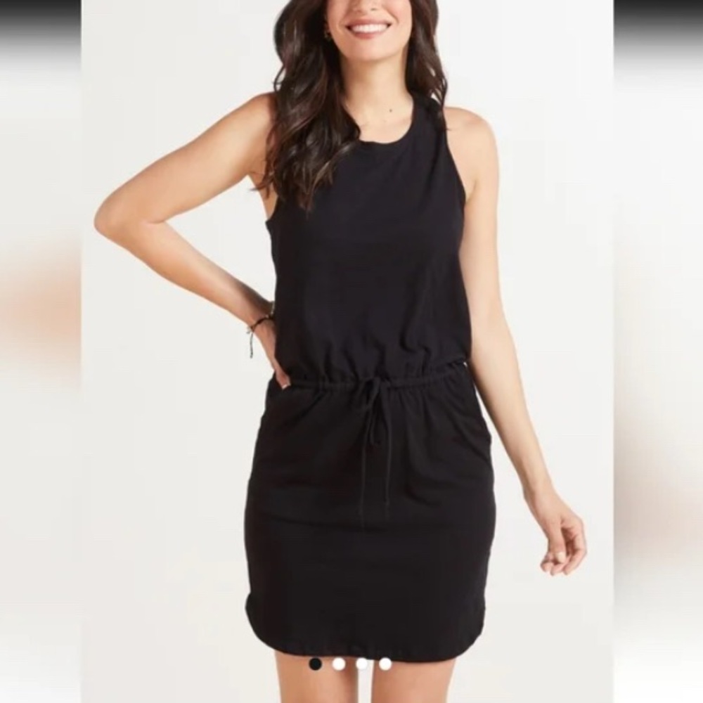 Sundry x Evereve Weekender dress racerback drawstring waist pockets womens small